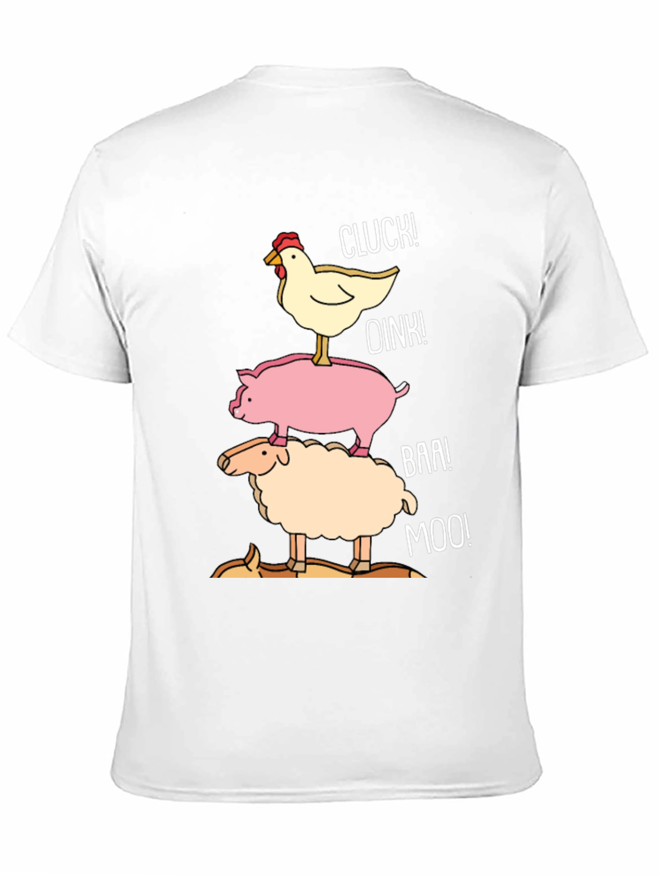 Funny Farm Animal Stack T-Shirt