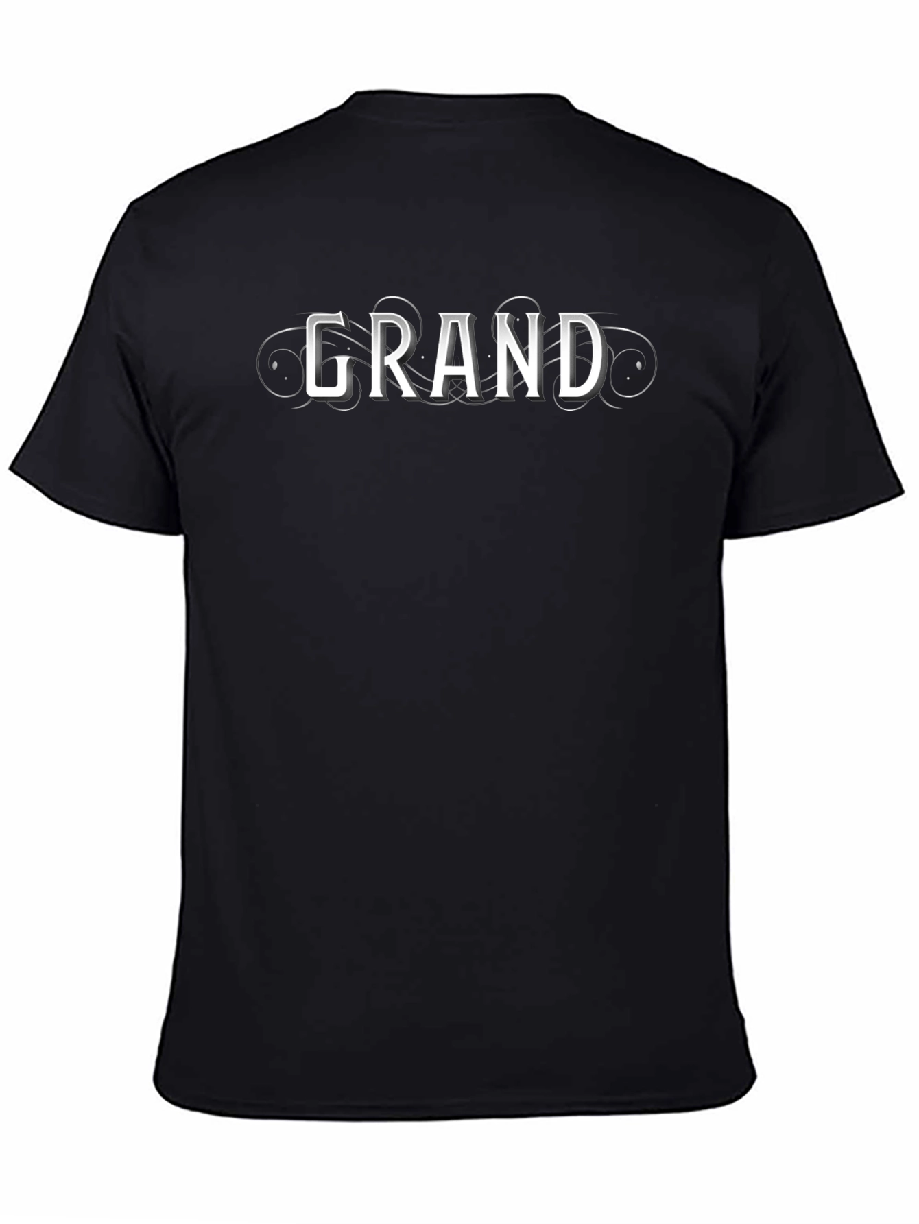 Grand Tee - Stylish Black Graphic T-Shirt
