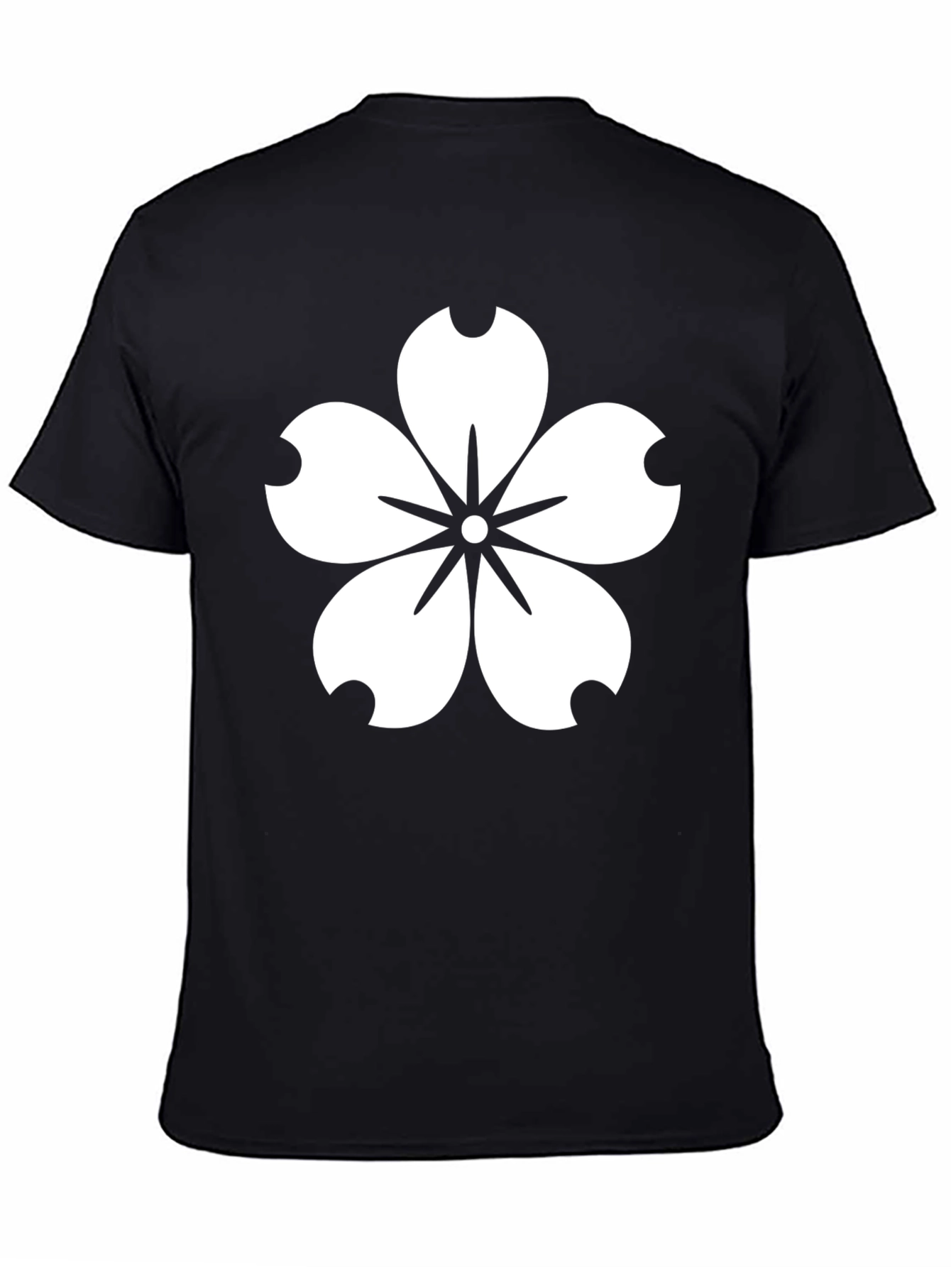 Sakura Blossom Graphic Tee - Stylish Black T-Shirt