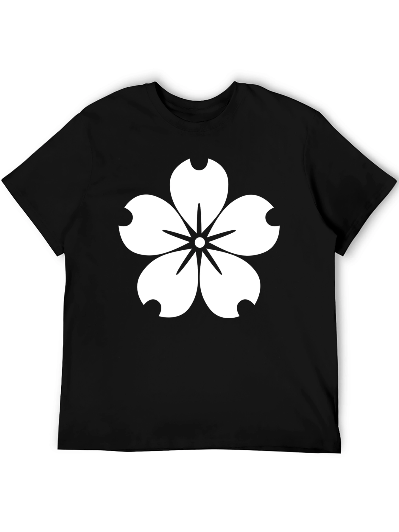 Sakura Blossom Graphic Tee - Stylish Black T-Shirt