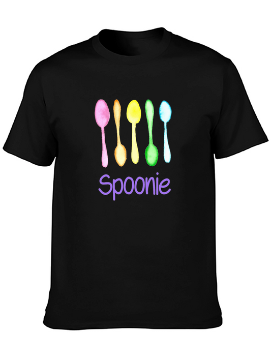 Spoonie T-Shirt - Colorful Watercolor Spoons