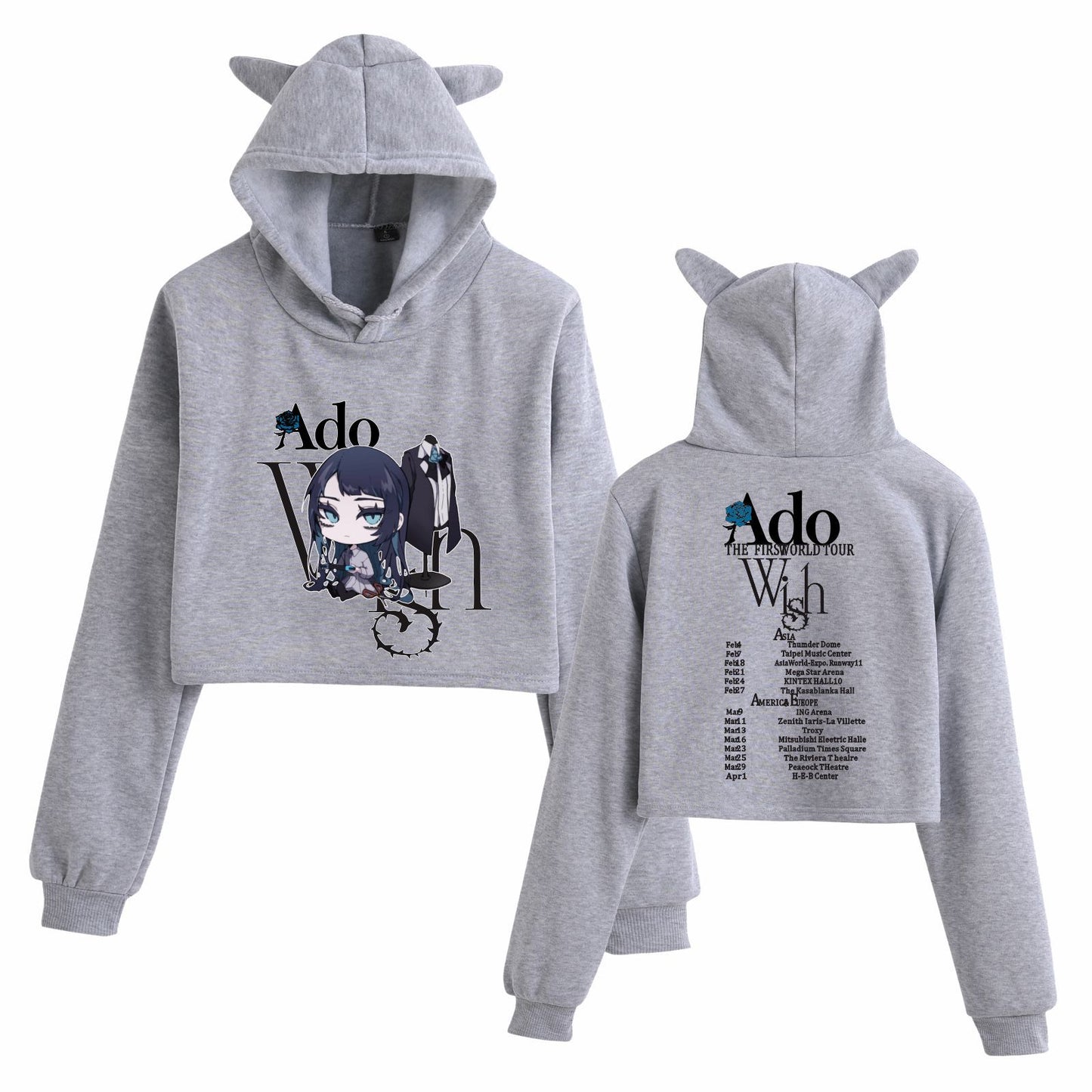 Ado Wish Tour T-shirt Japan Singer Print T-shirt