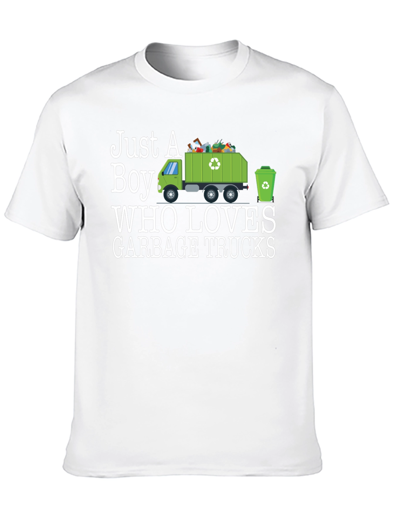 Just A Boy Who Loves Garbage Trucks T-Shirt