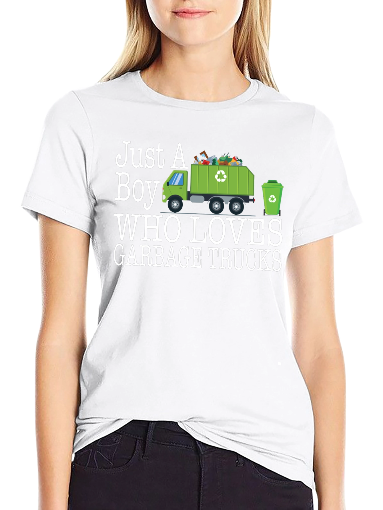 Just A Boy Who Loves Garbage Trucks T-Shirt