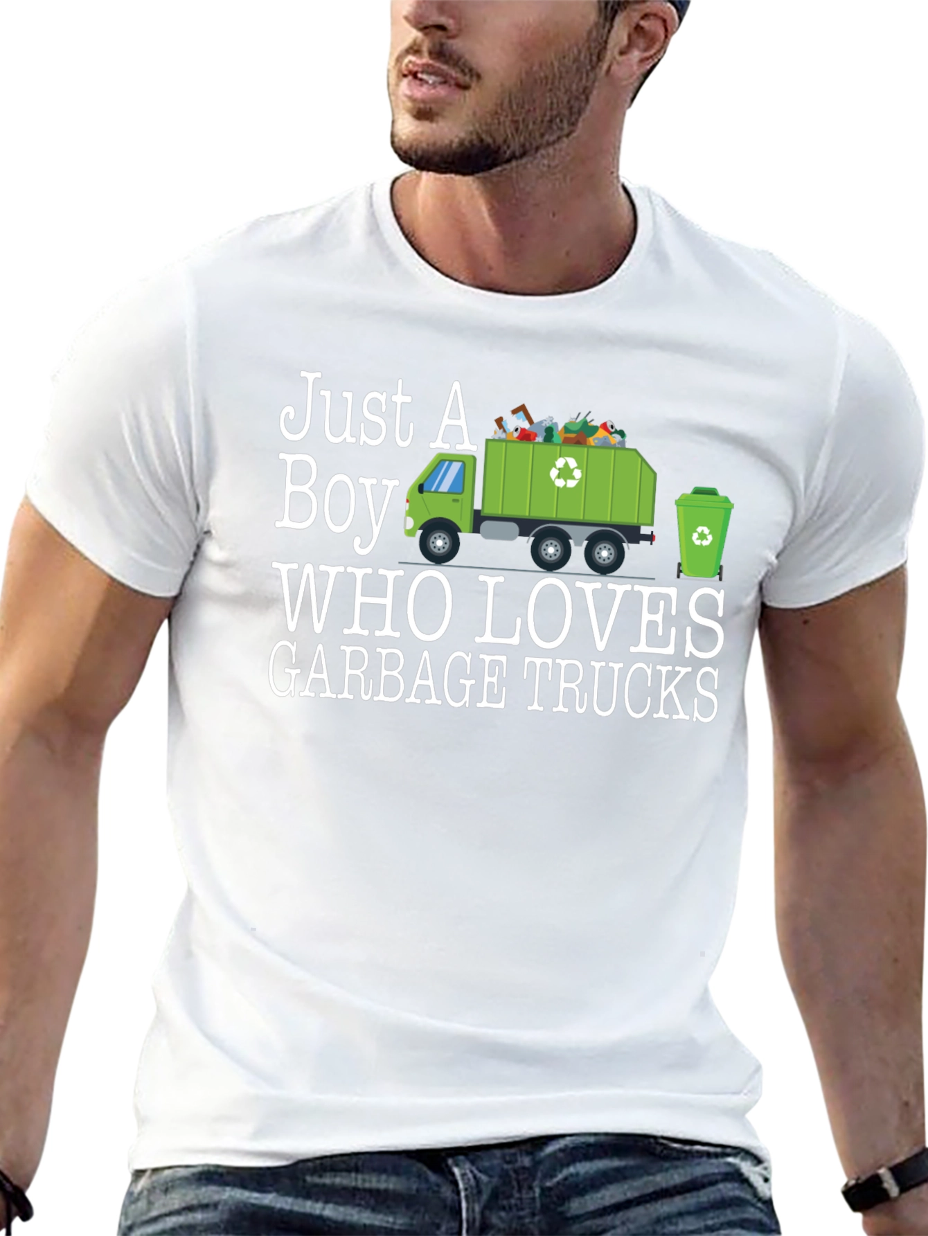 Just A Boy Who Loves Garbage Trucks T-Shirt