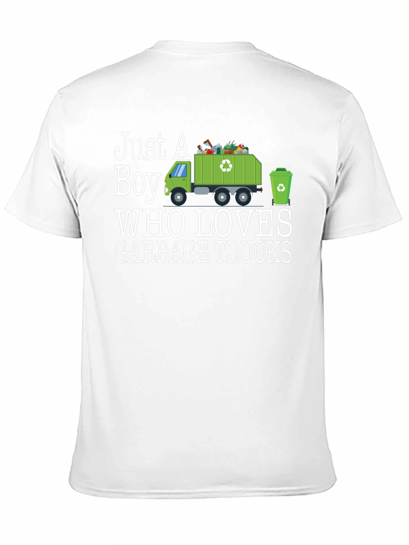 Just A Boy Who Loves Garbage Trucks T-Shirt