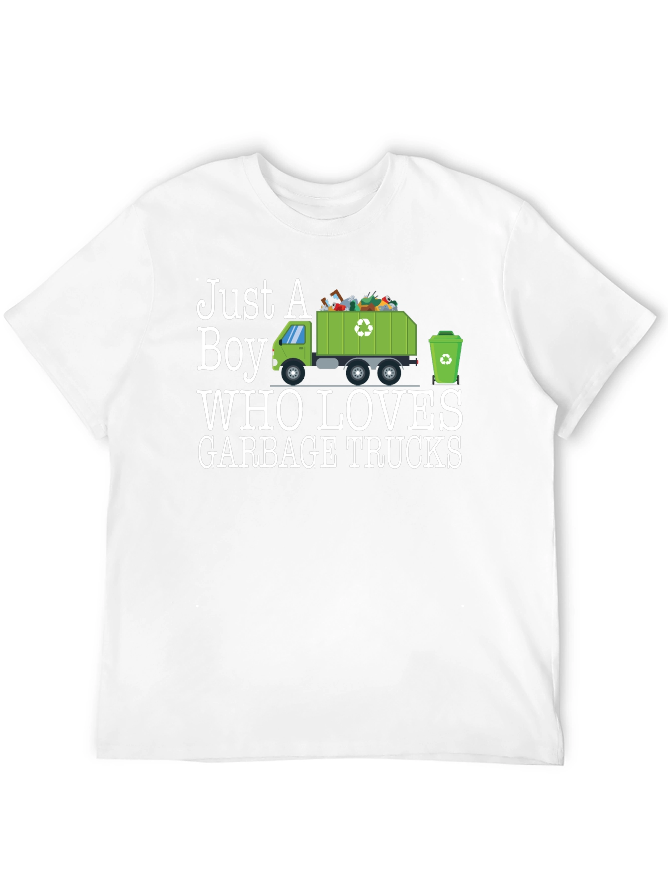 Just A Boy Who Loves Garbage Trucks T-Shirt