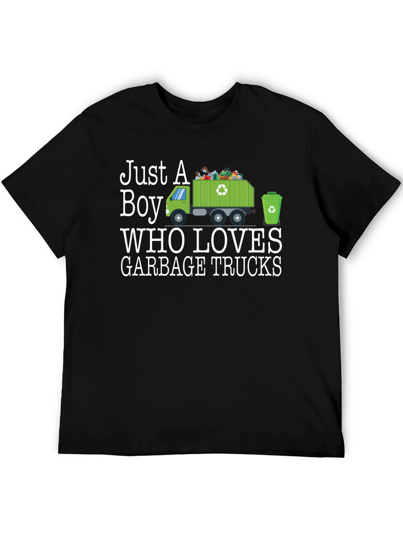 Just A Boy Who Loves Garbage Trucks T-Shirt
