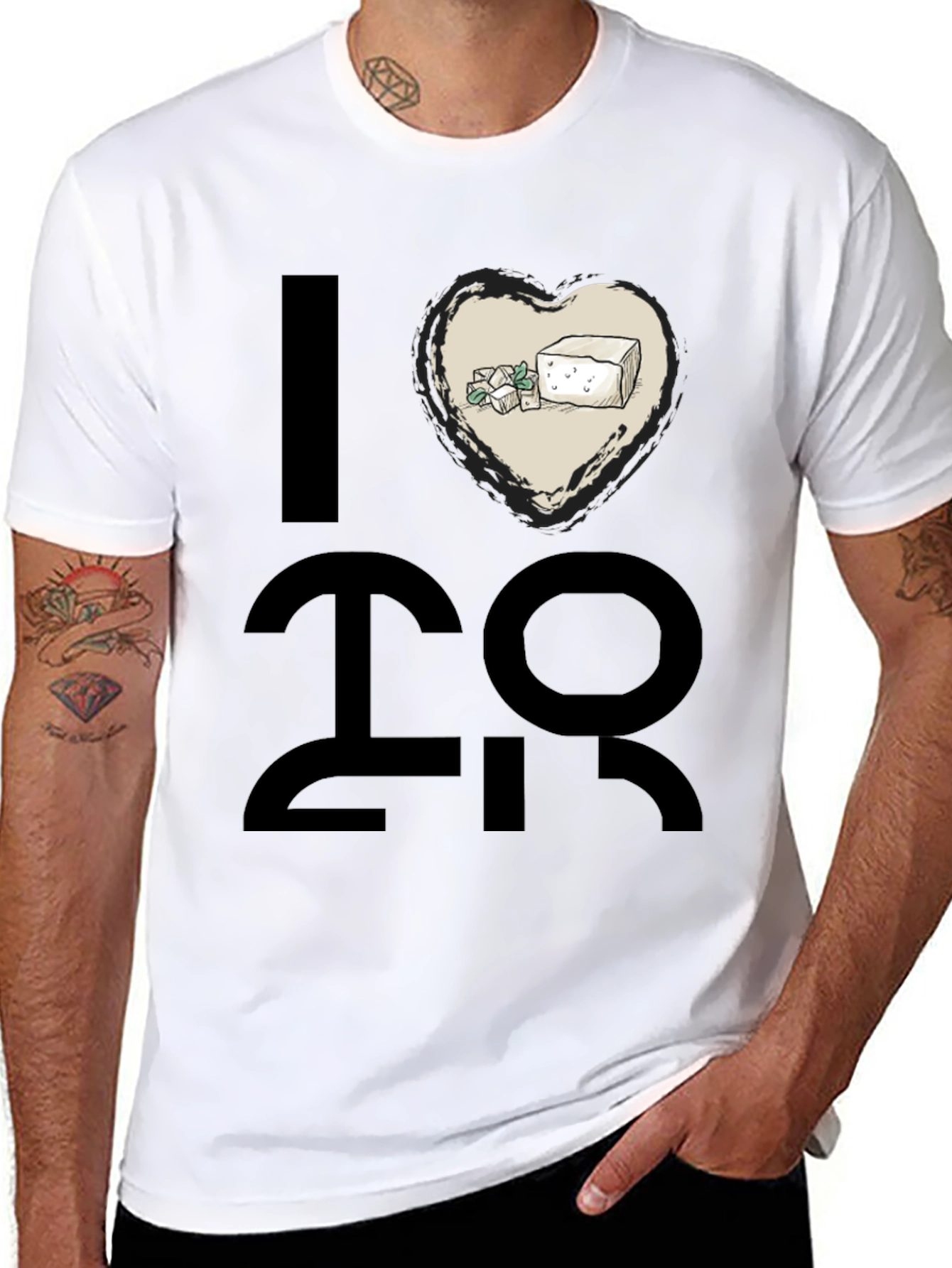 I Heart Tofu Graphic Tee