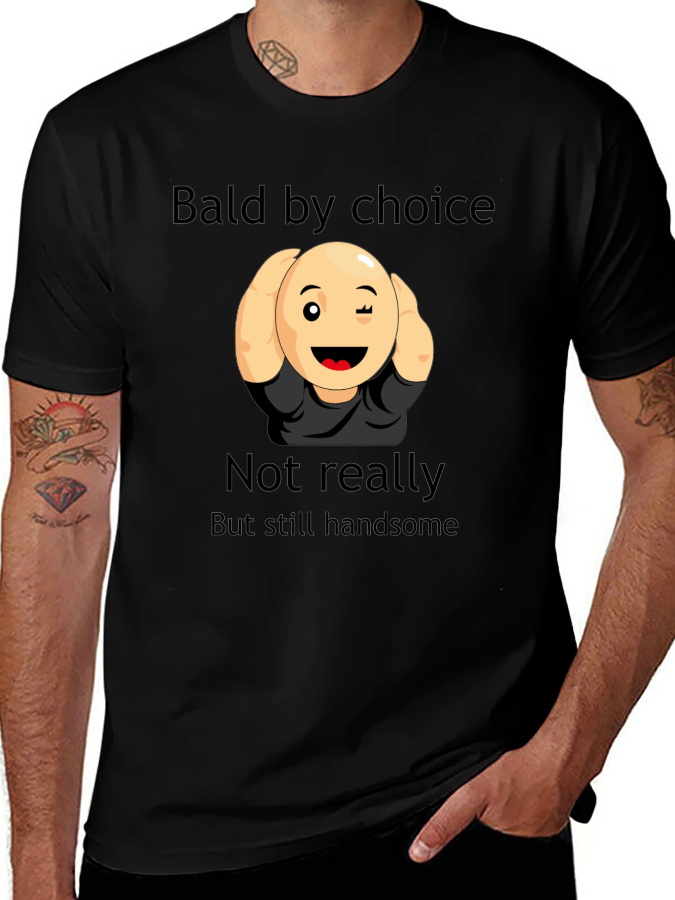 Bald by Choice T-Shirt - Humorous Graphic Tee