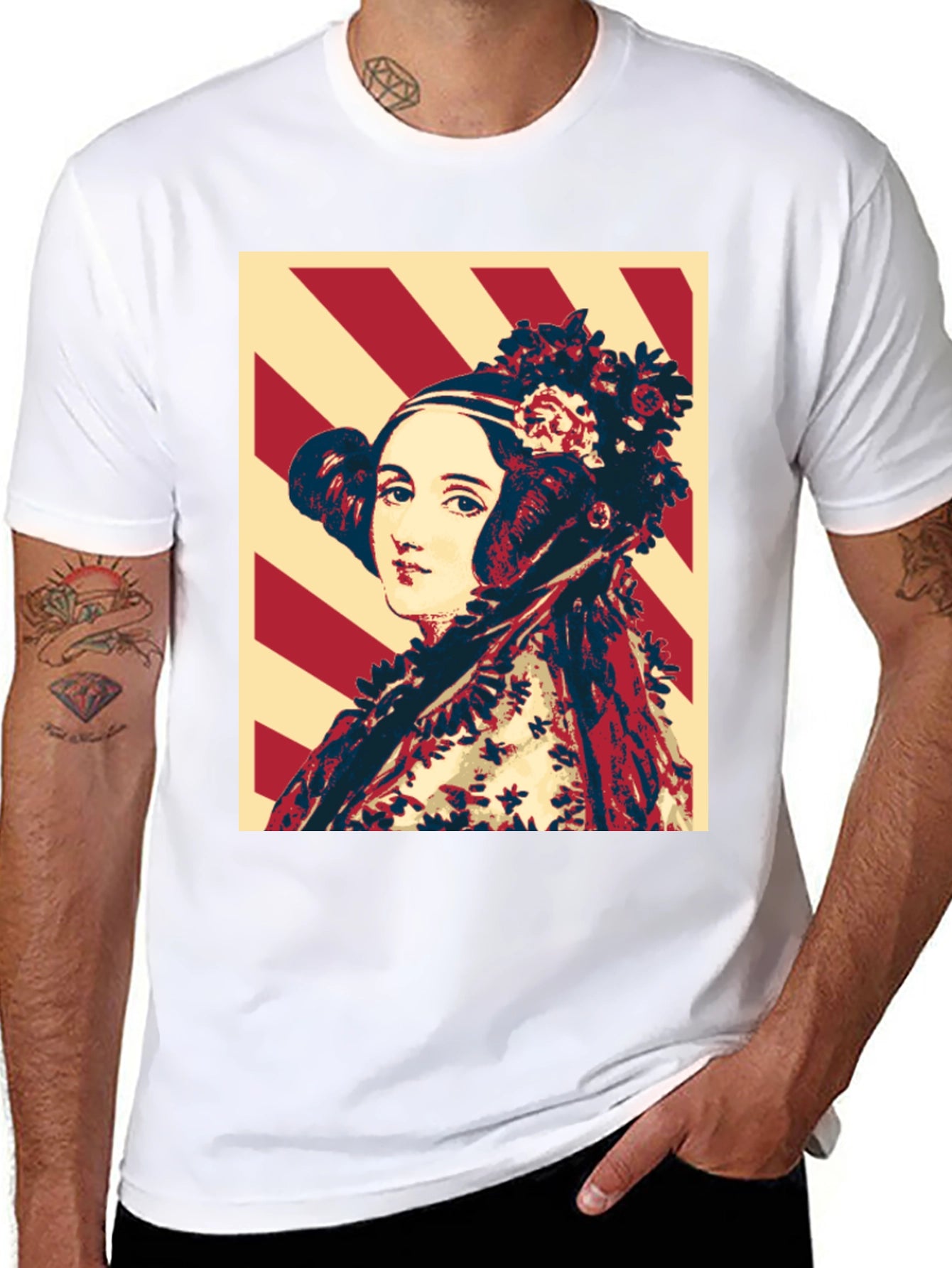 Ada Lovelace Portrait T-Shirt - Algorithm Design