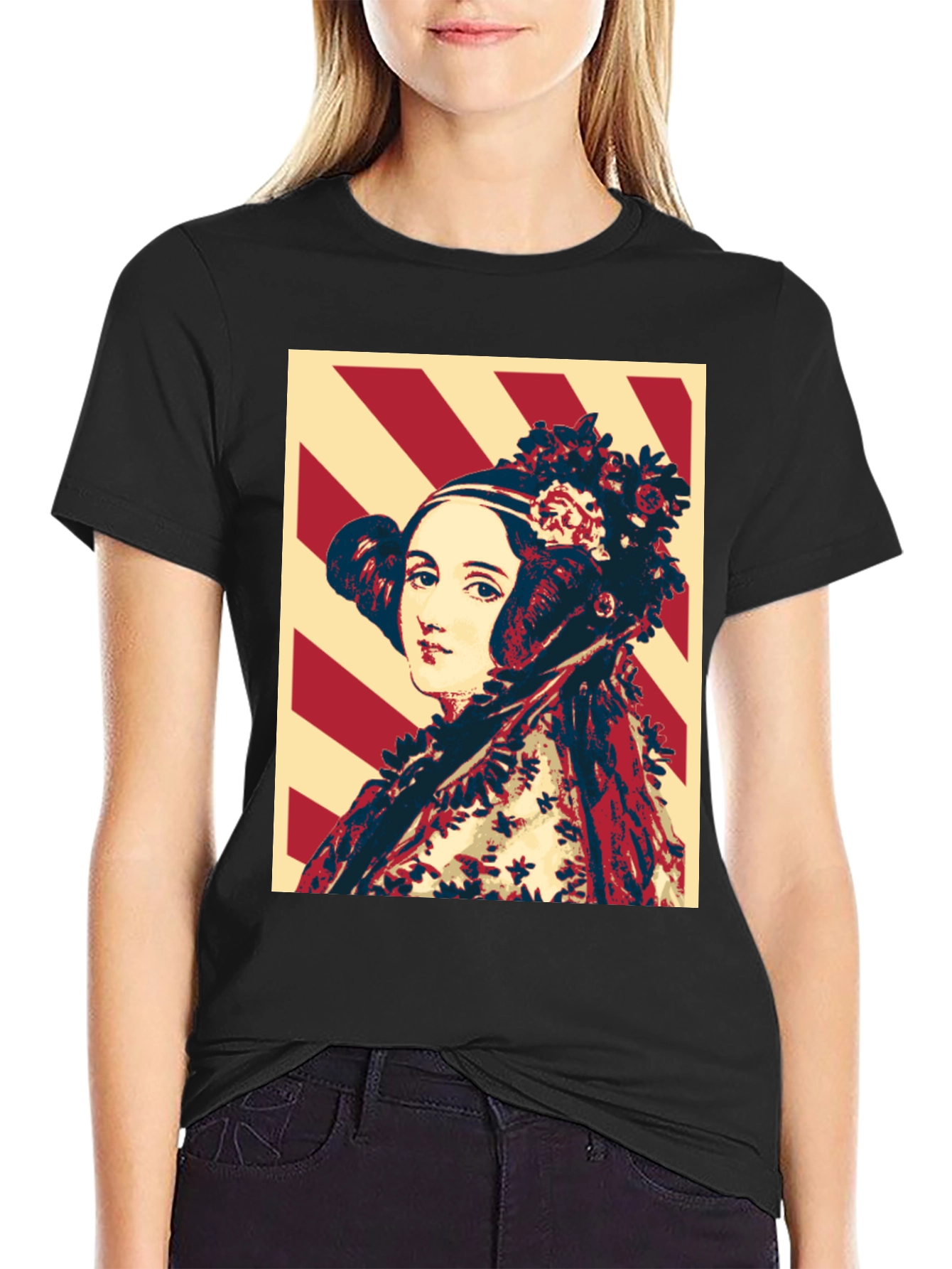 Ada Lovelace Portrait T-Shirt - Algorithm Design