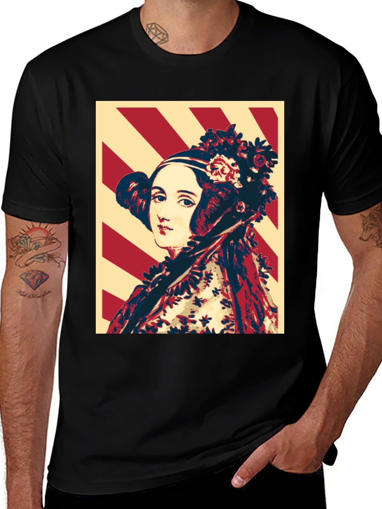 Ada Lovelace Portrait T-Shirt - Algorithm Design