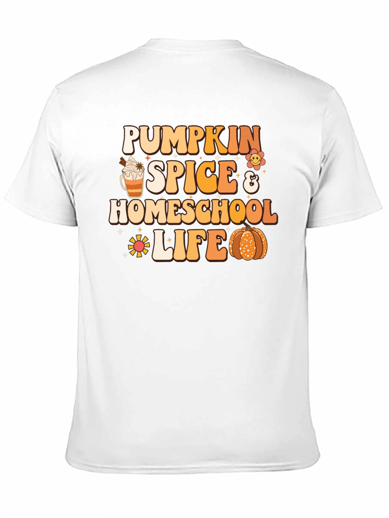 Pumpkin Spice Homeschool Life Black T-Shirt