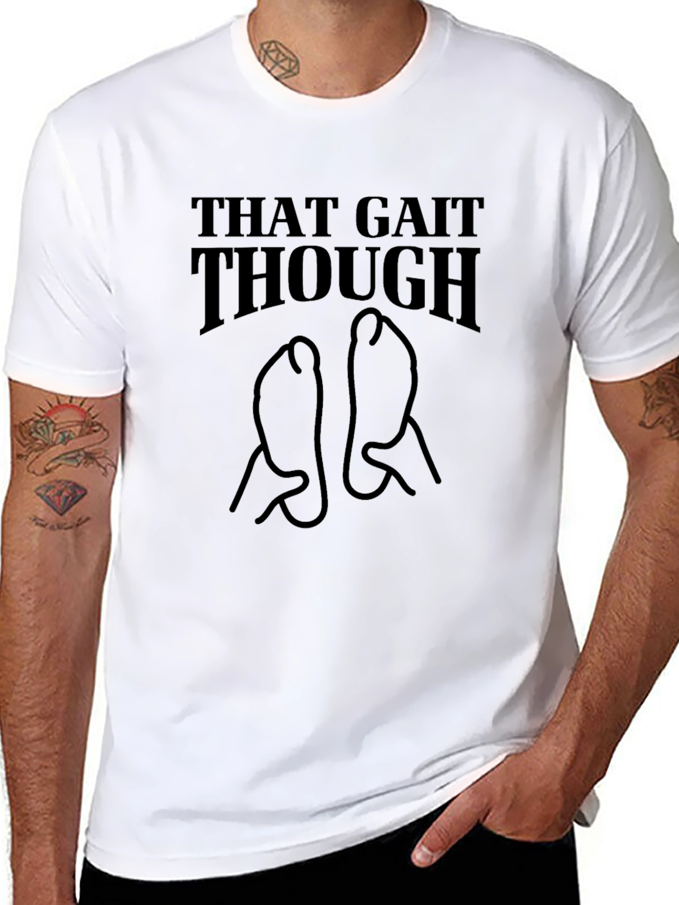 That Gait Though Black Graphic Tee