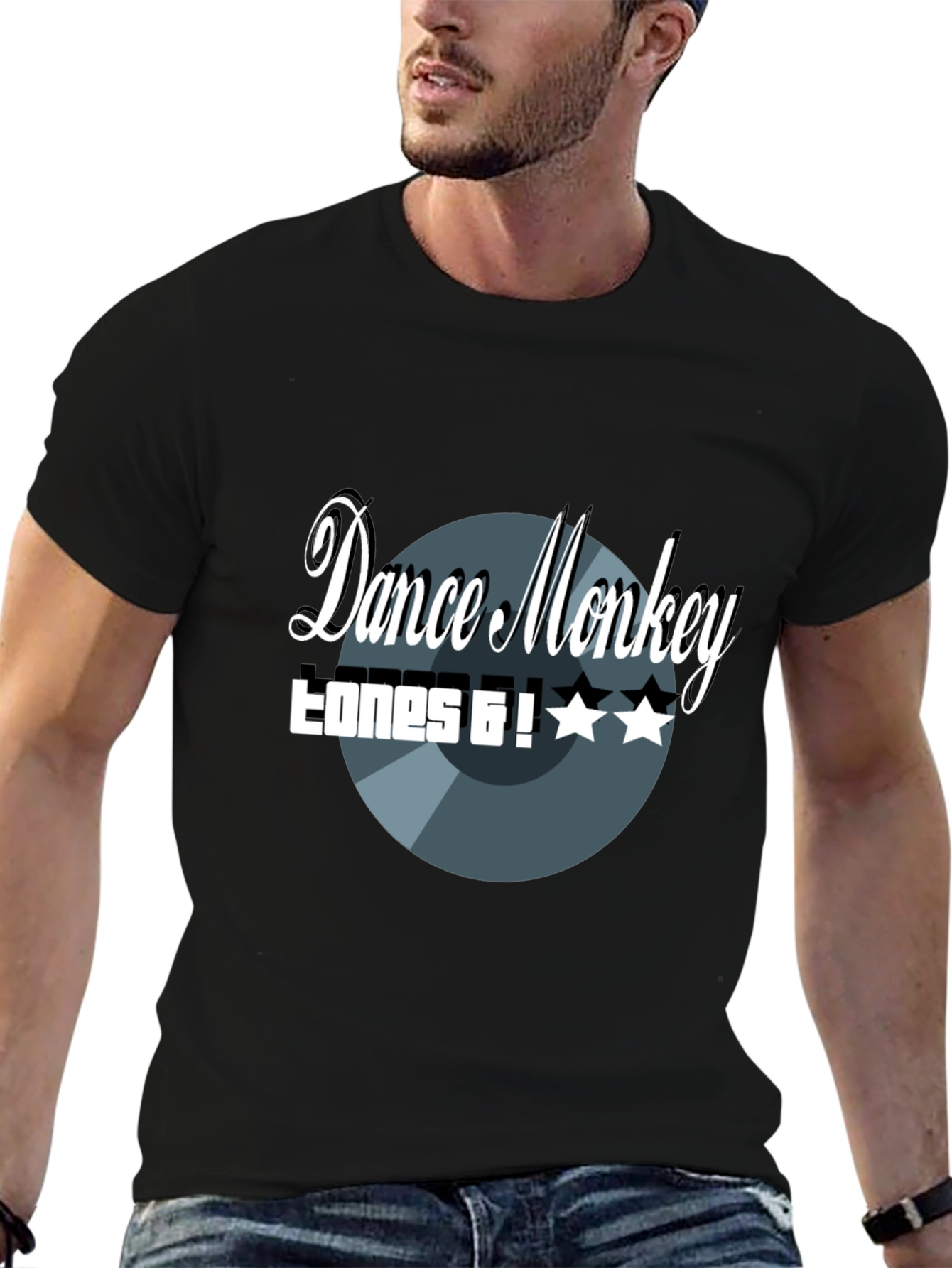 Dance Monkey Tones and I Black Graphic Tee