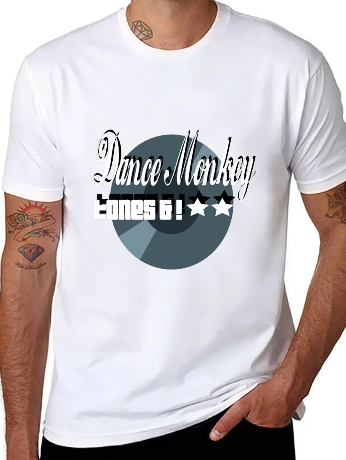 Dance Monkey Tones and I Black Graphic Tee
