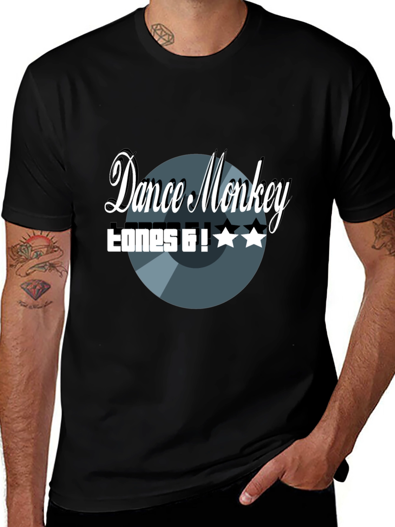 Dance Monkey Tones and I Black Graphic Tee
