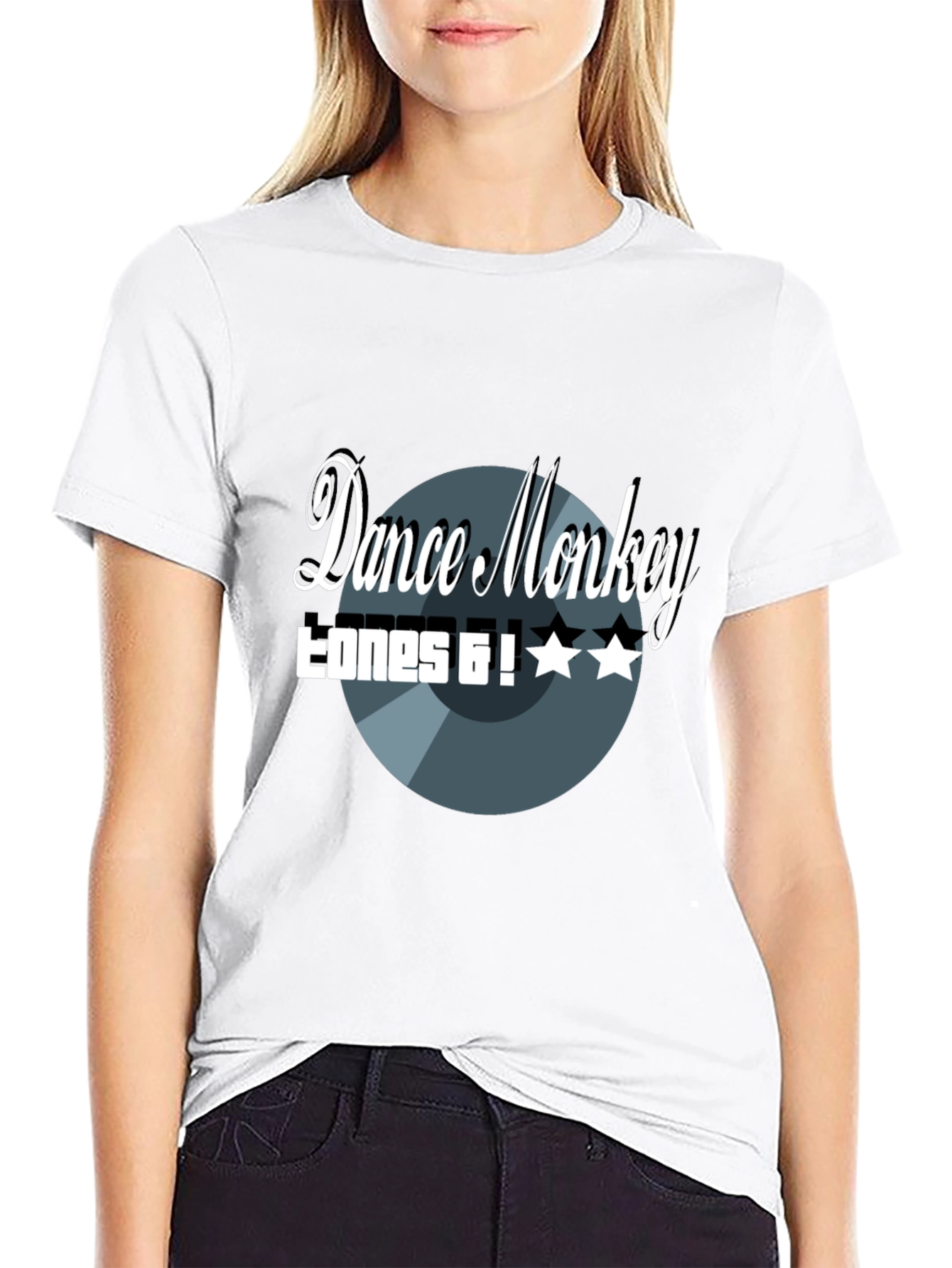 Dance Monkey Tones and I Black Graphic Tee
