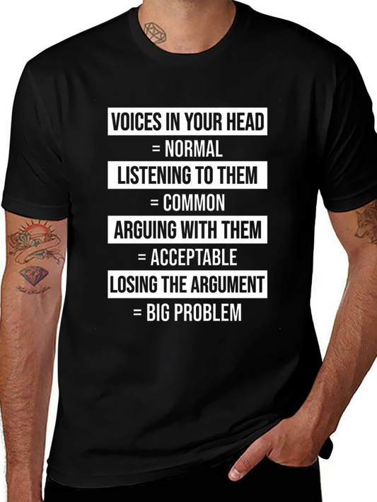 Voices In Your Head Funny Graphic T-Shirt