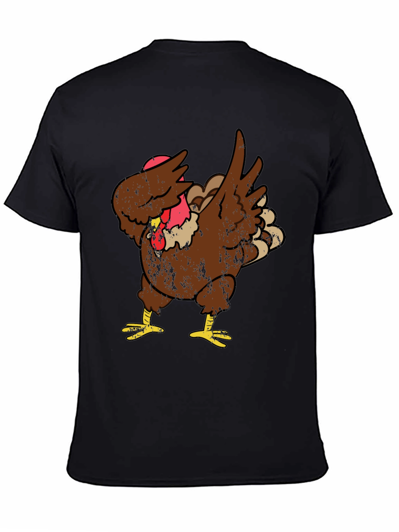 Thanksgiving Dabbing Turkey Graphic T-Shirt