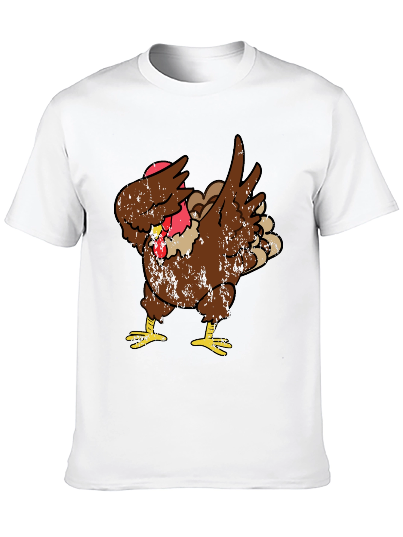 Thanksgiving Dabbing Turkey Graphic T-Shirt