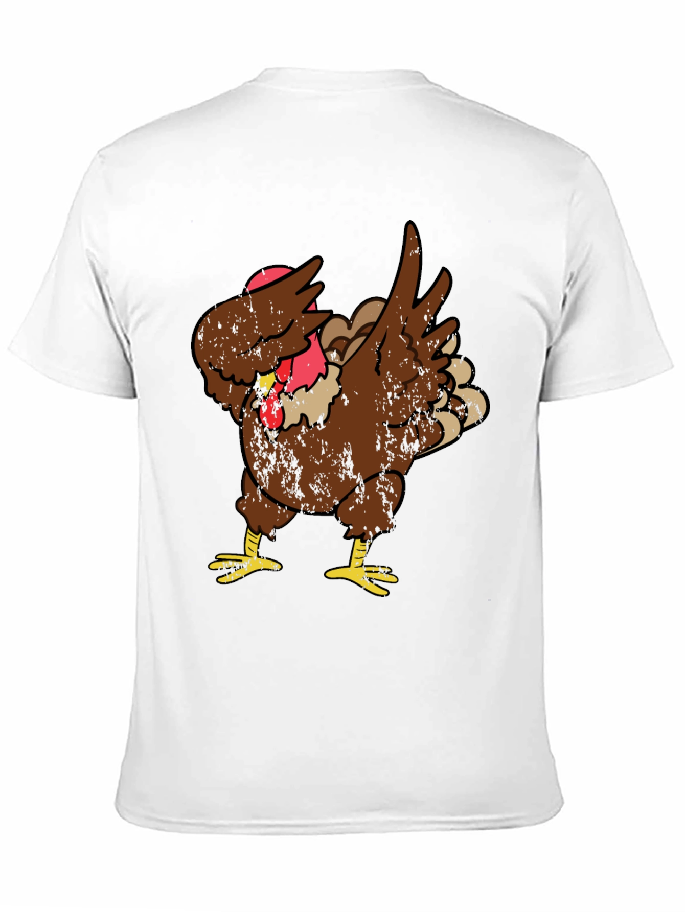 Thanksgiving Dabbing Turkey Graphic T-Shirt