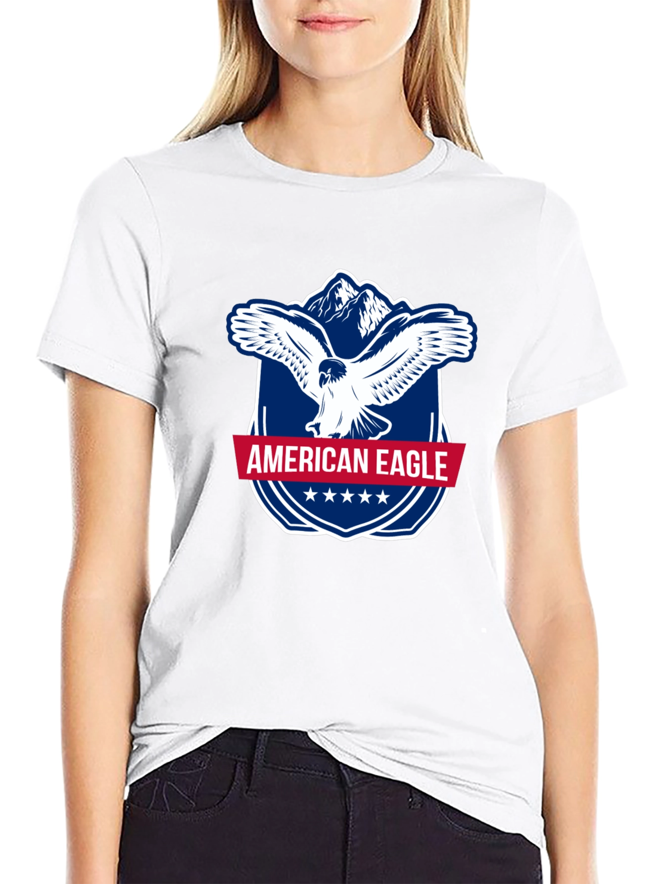 American Eagle Graphic T-Shirt - Patriotic Style