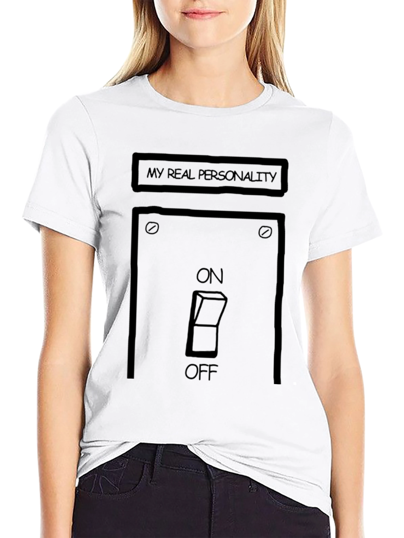 My Real Personality On/Off Switch Graphic Tee
