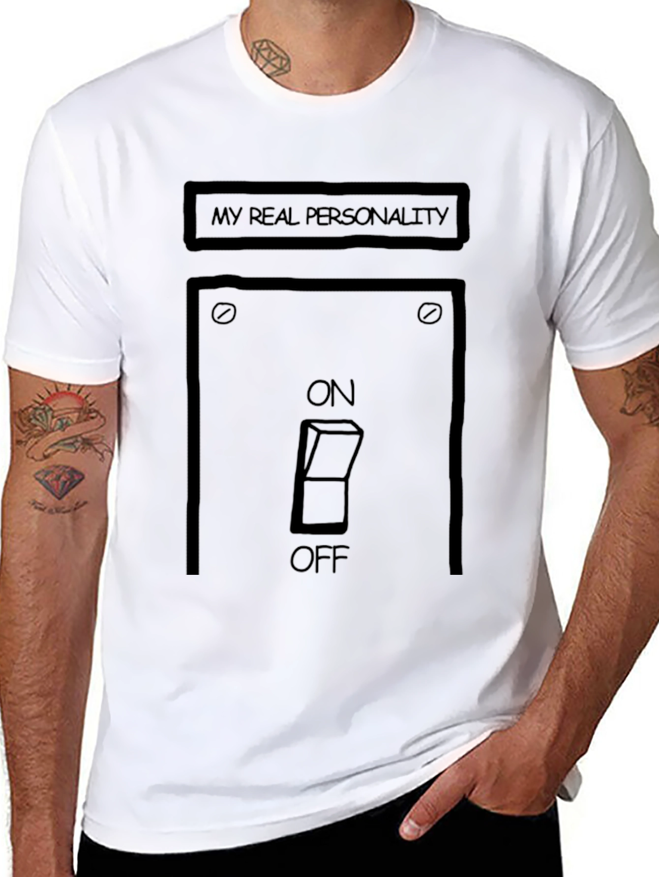My Real Personality On/Off Switch Graphic Tee