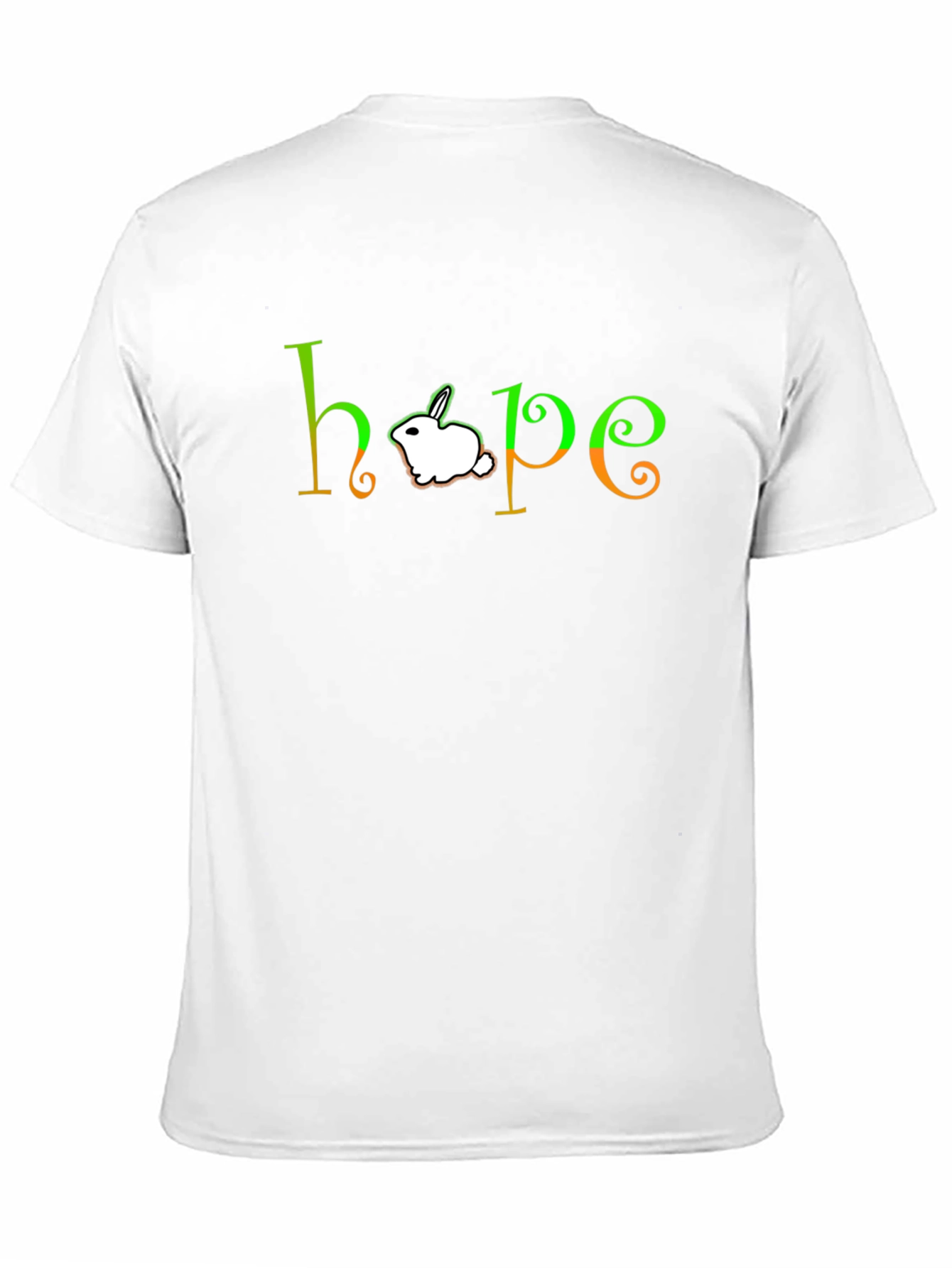 Hope Rabbit Graphic Tee - Unisex Black T-Shirt