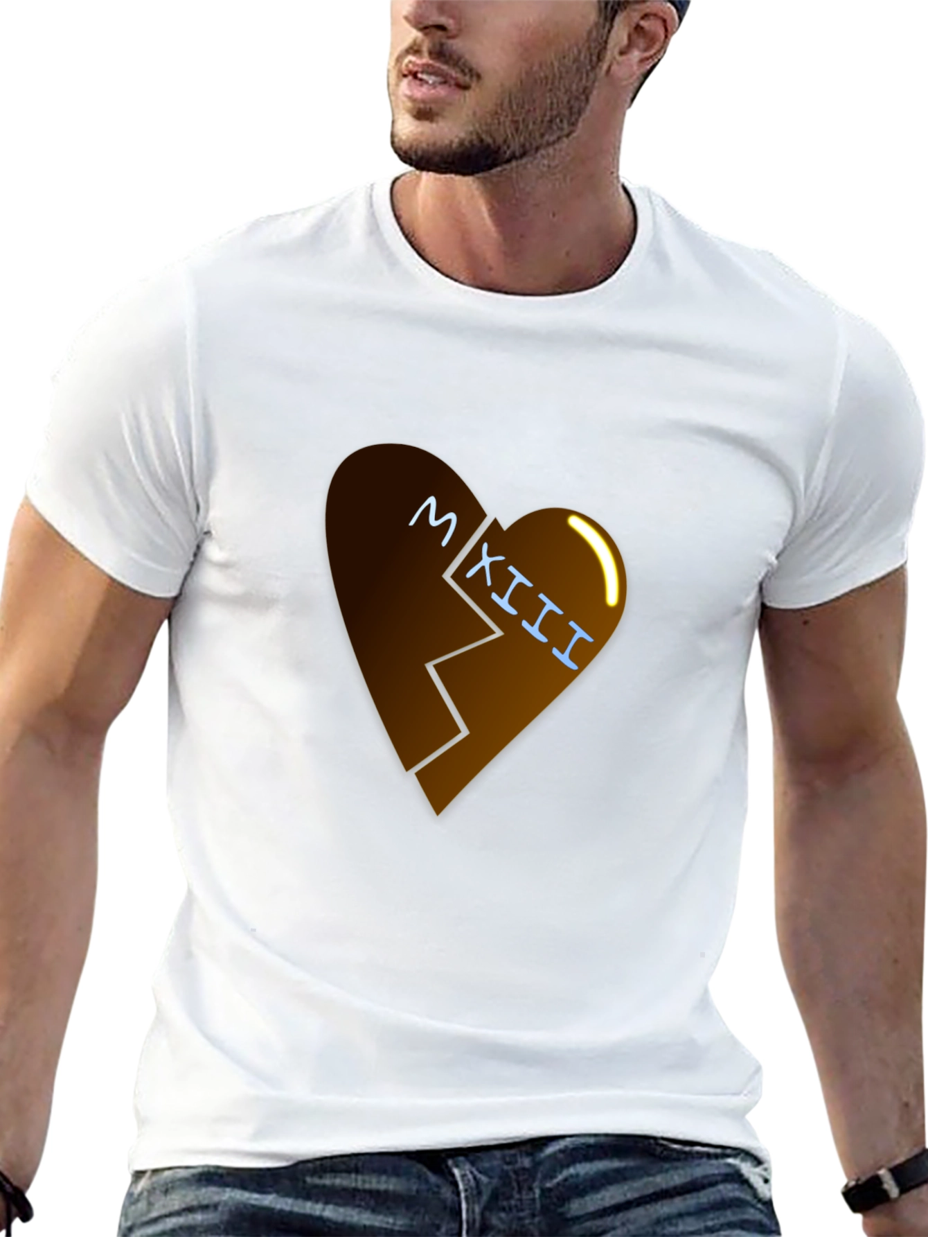Broken Heart Roman Numeral Graphic Tee