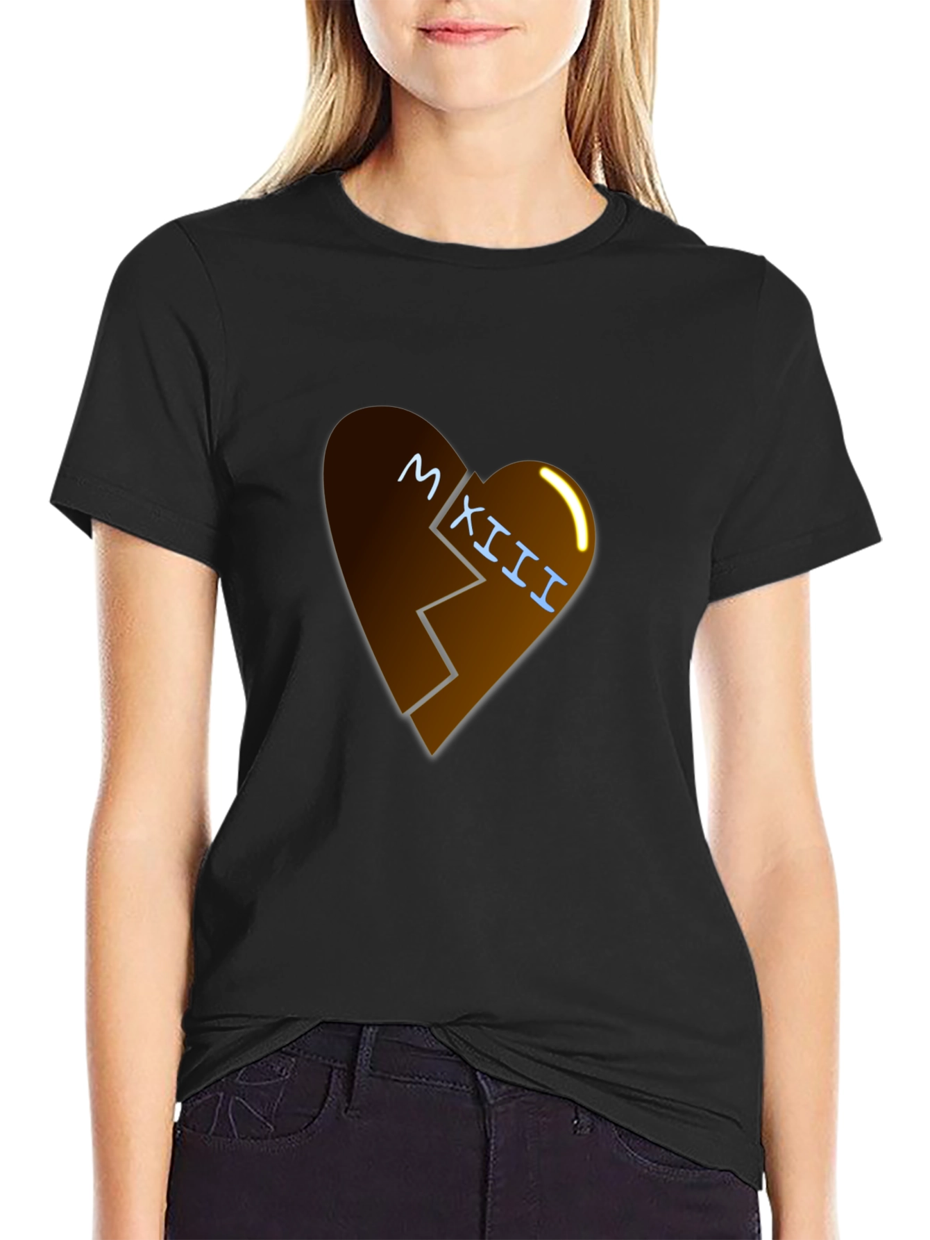 Broken Heart Roman Numeral Graphic Tee