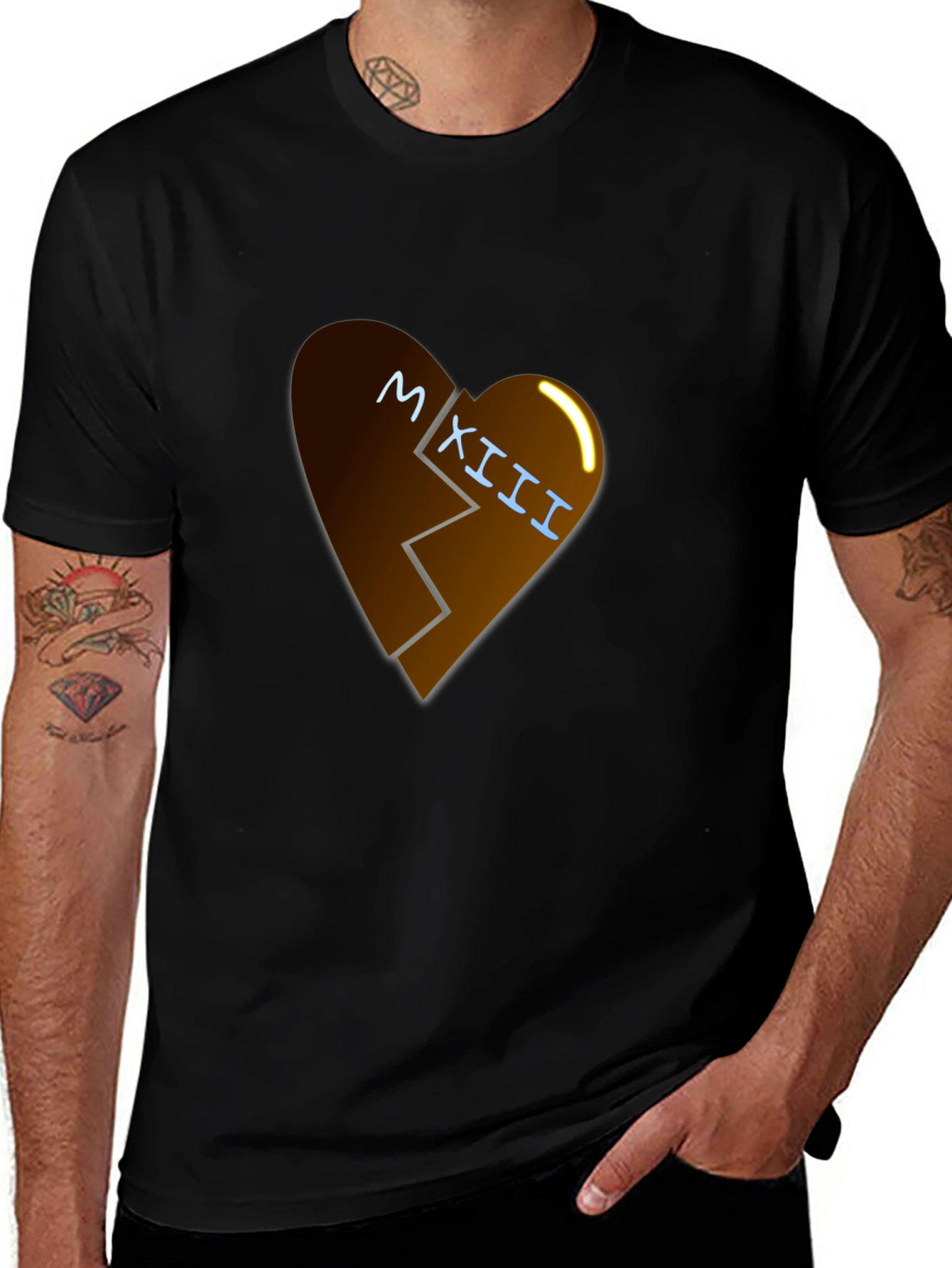 Broken Heart Roman Numeral Graphic Tee