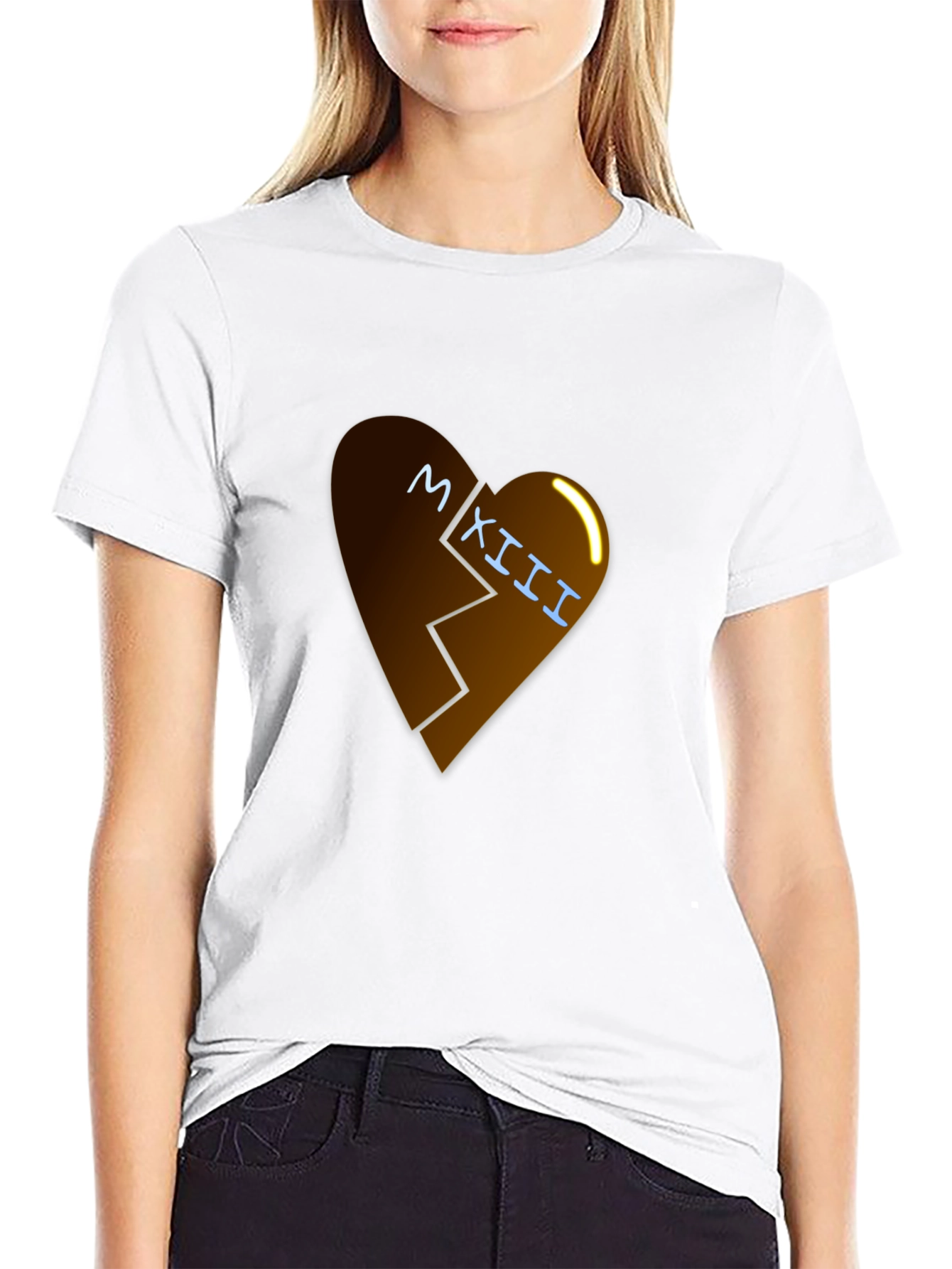 Broken Heart Roman Numeral Graphic Tee