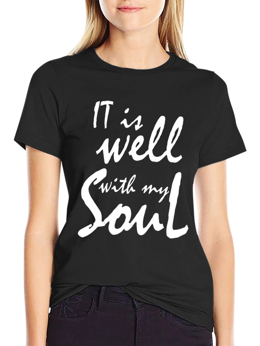 It Is Well With My Soul Graphic Tee - Black