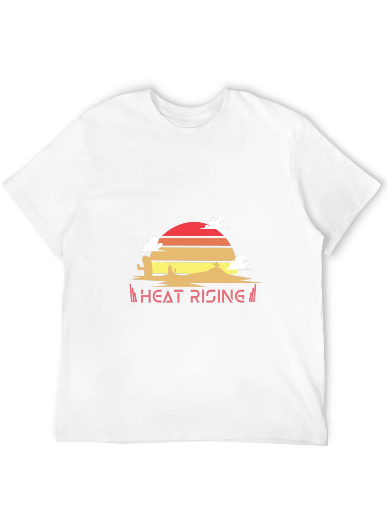 Heat Rising Graphic Tee - Desert Sunset Black T-Shirt