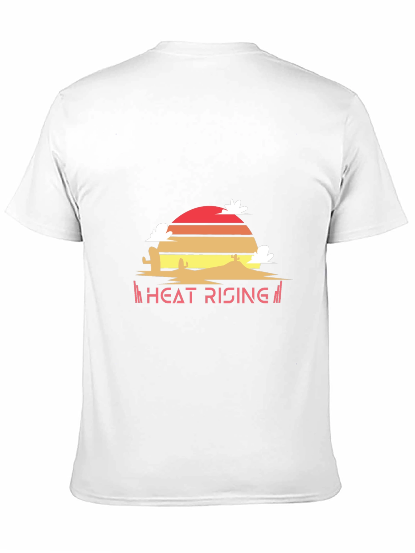 Heat Rising Graphic Tee - Desert Sunset Black T-Shirt