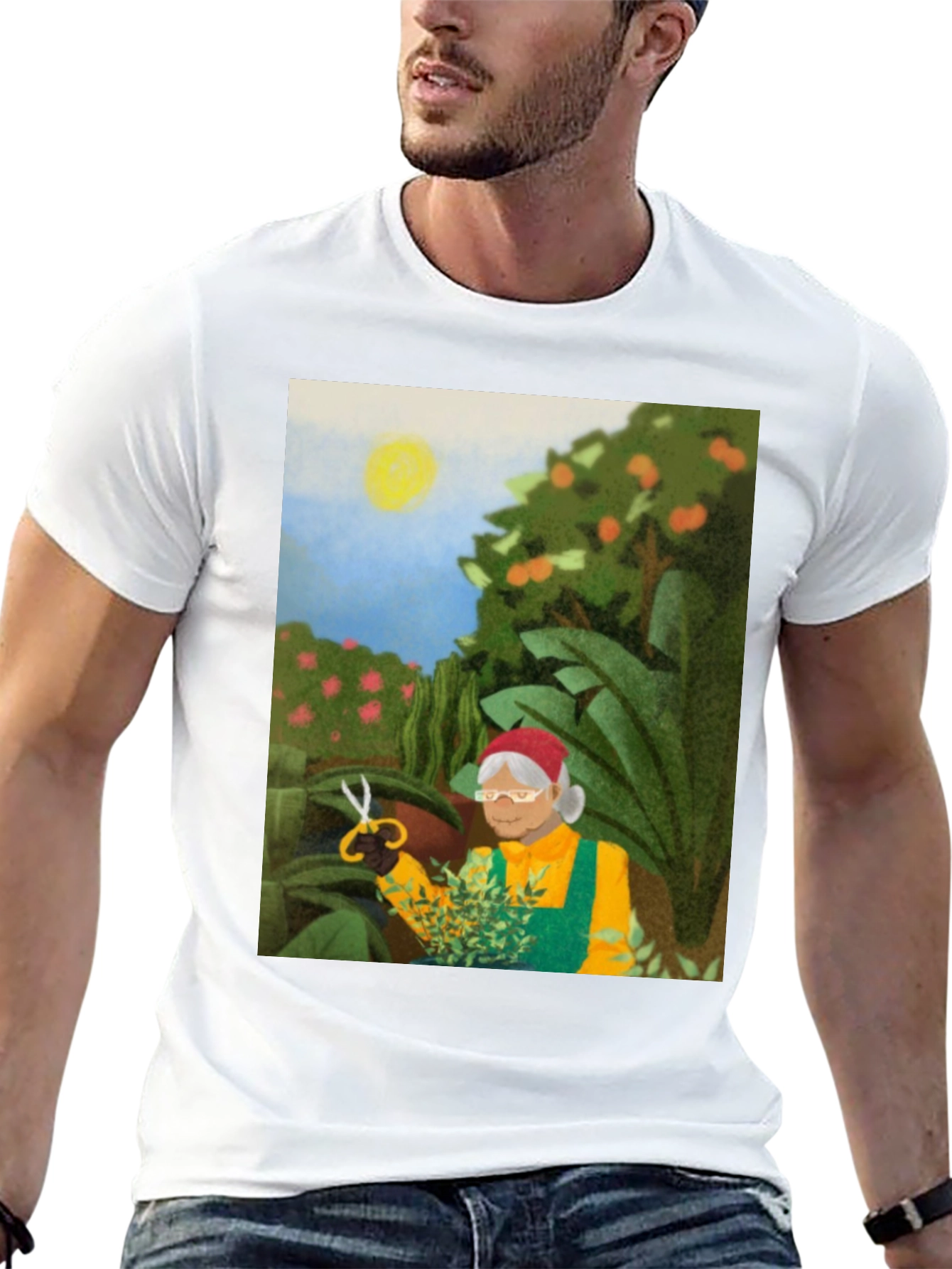 Gardening Granny T-Shirt - Unique Graphic Tee