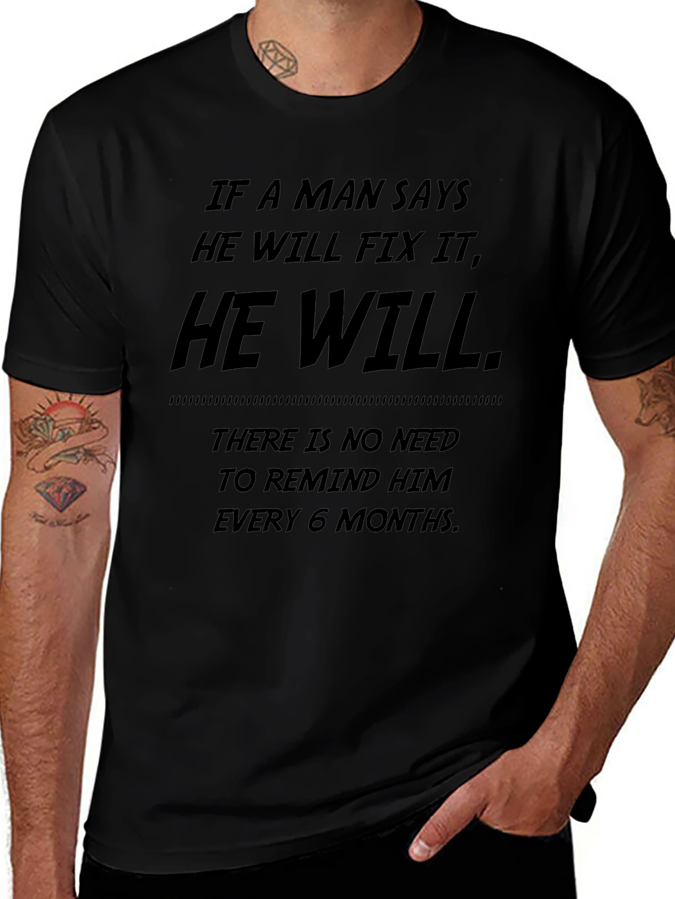 Mens He Will Fix It Graphic T-Shirt
