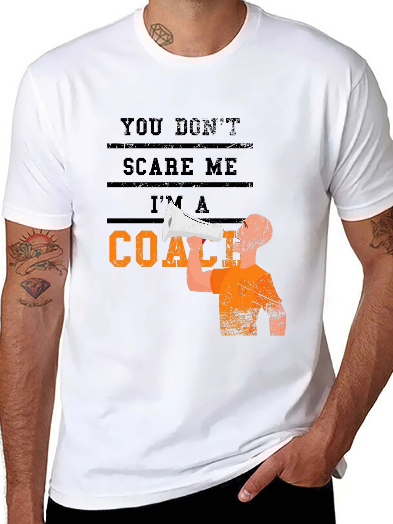 You Dont Scare Me Im A Coach Graphic T-Shirt
