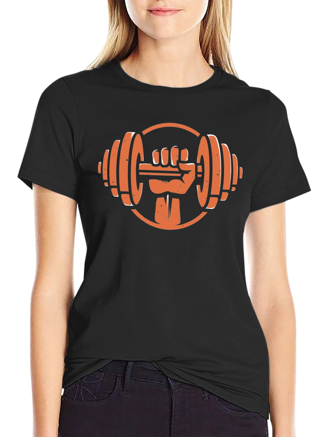 Workout Hand Dumbbell Graphic T-Shirt