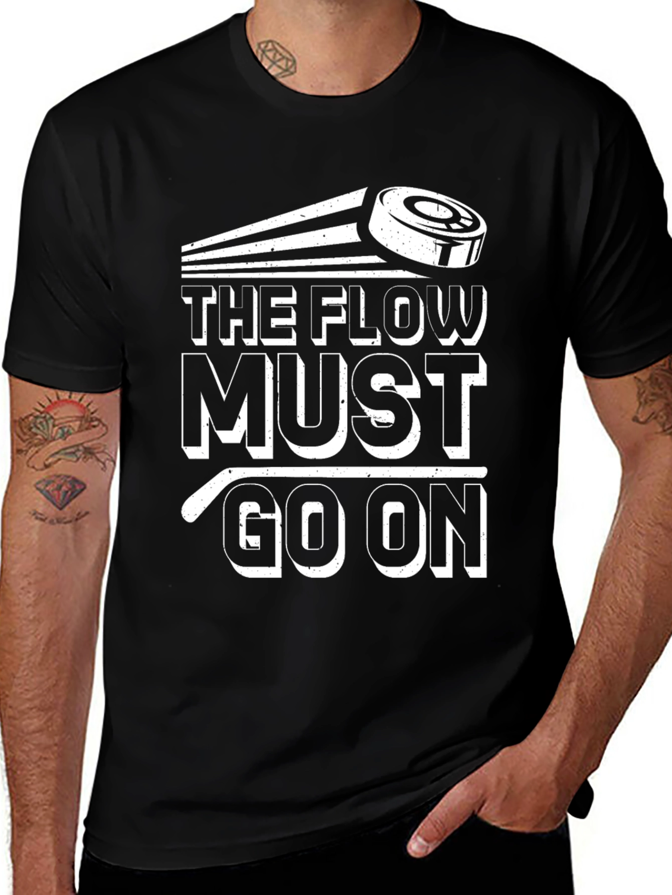 The Flow Must Go On Hockey T-Shirt