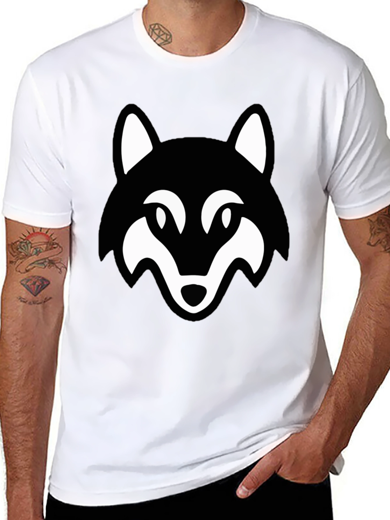 Wolf Graphic Black T-Shirt
