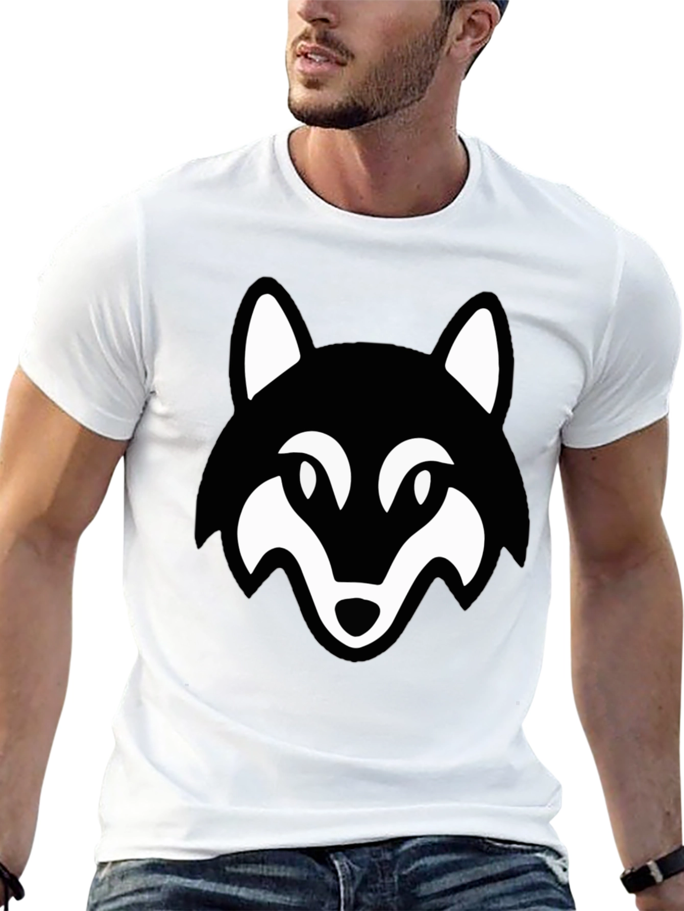 Wolf Graphic Black T-Shirt