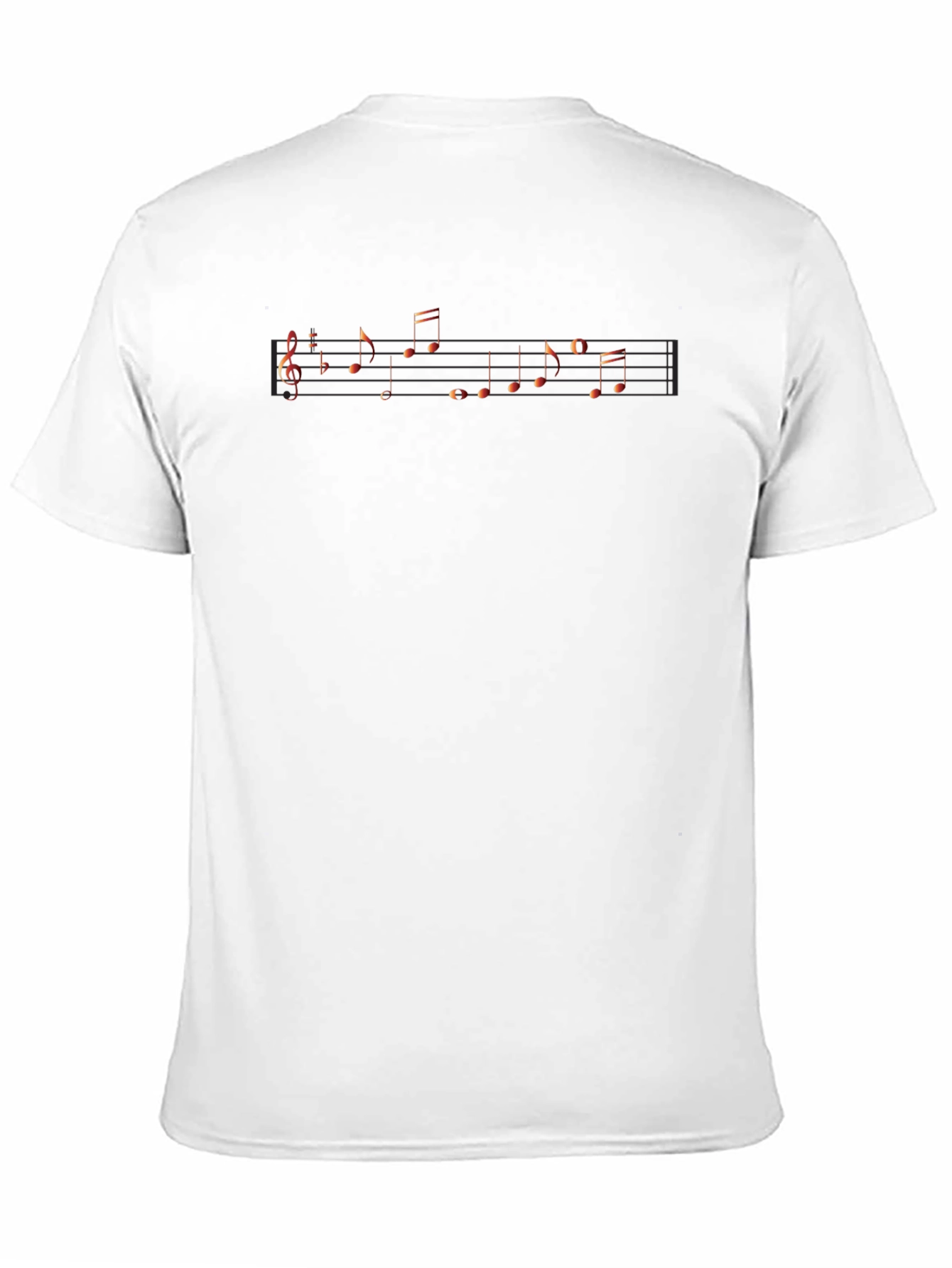Musical Notes Graphic Black T-Shirt