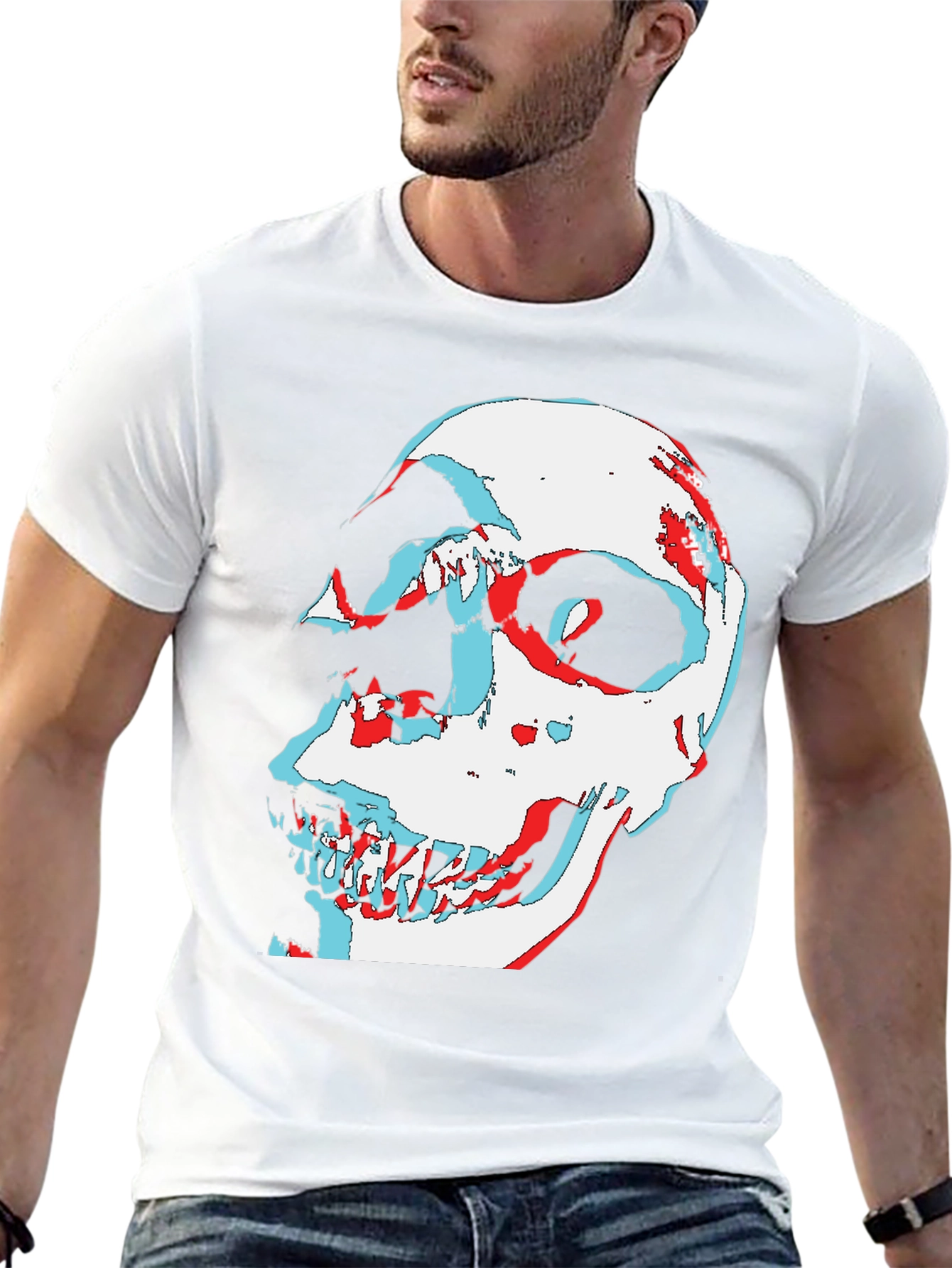 Skull Illusion Graphic Tee