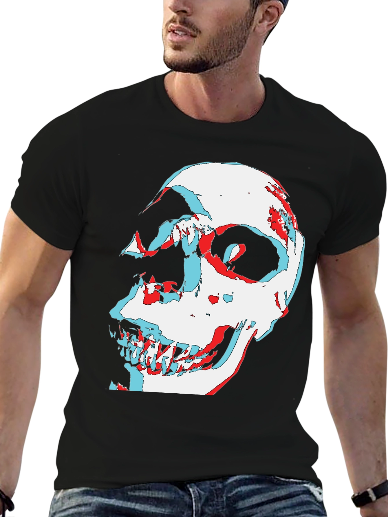 Skull Illusion Graphic Tee