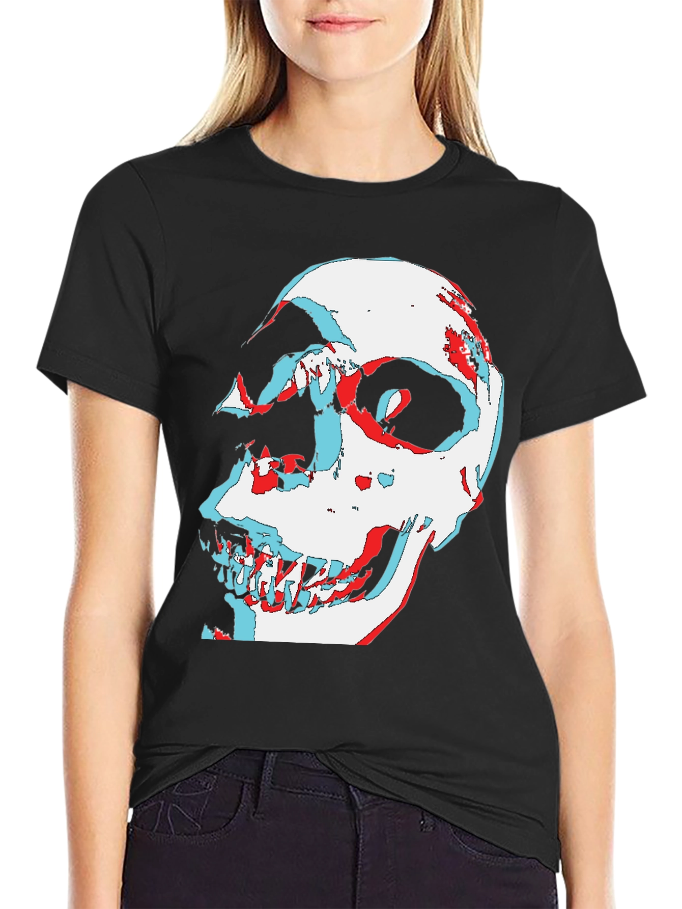 Skull Illusion Graphic Tee
