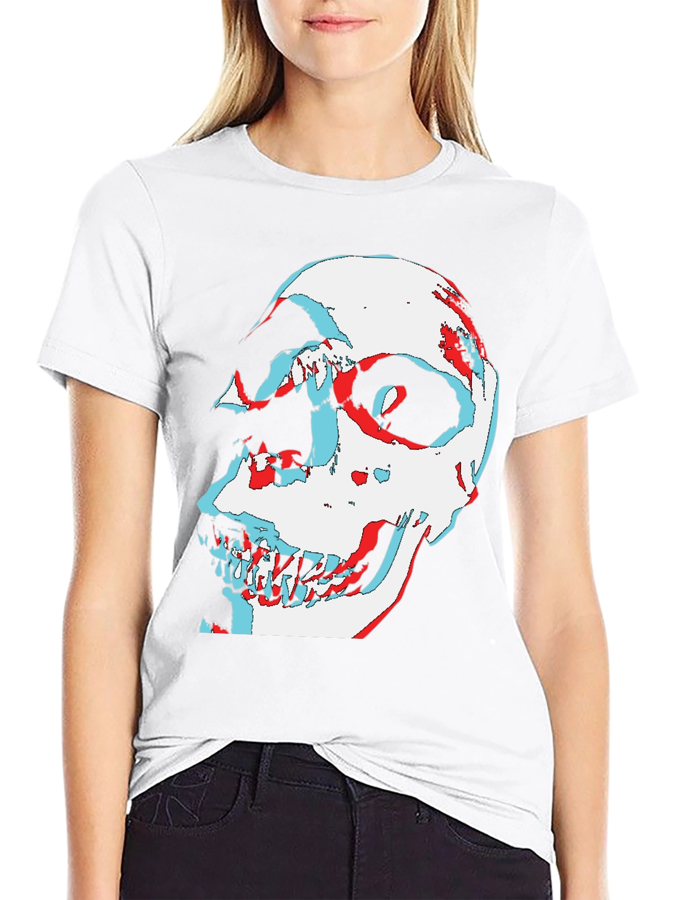Skull Illusion Graphic Tee